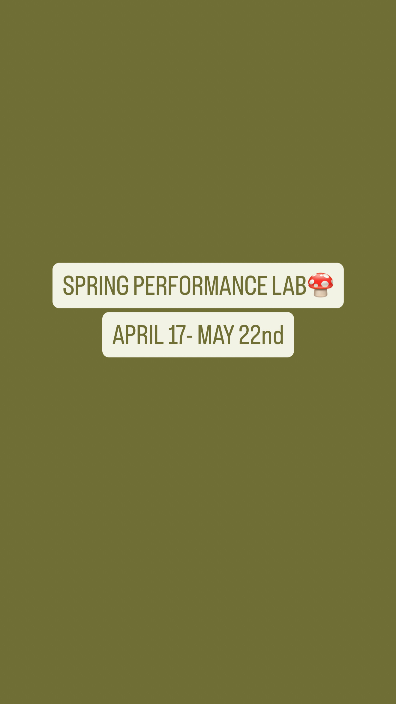 SPRING PERFORMANCE LAB